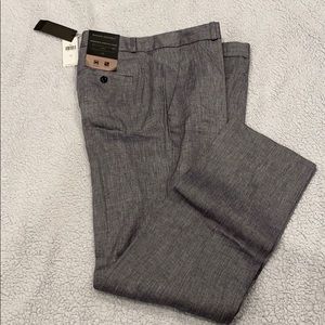 Banana republic grey linen straight pants 10L